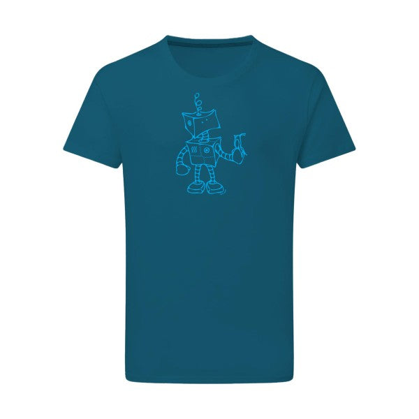 Robot & Bird - Flex bleu clair Tshirt original Petrol  2XL