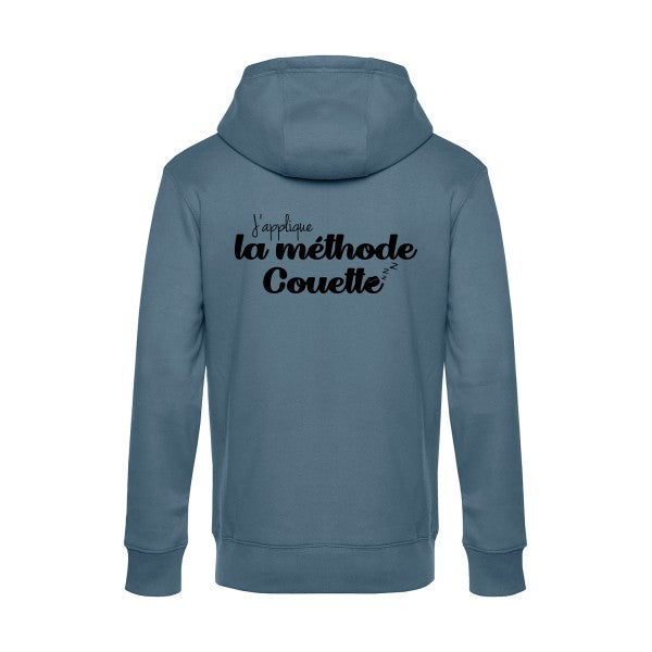 La-methode-Couette sweat shirt original nordic blue flex Noir impression Dos