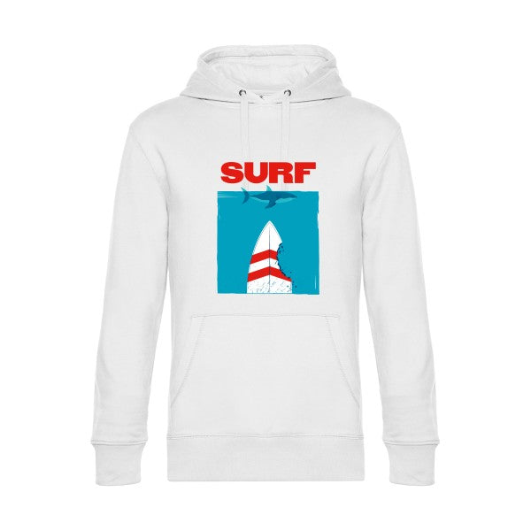 SURF- Sweat à capuche original White - RueDuTeeshirt