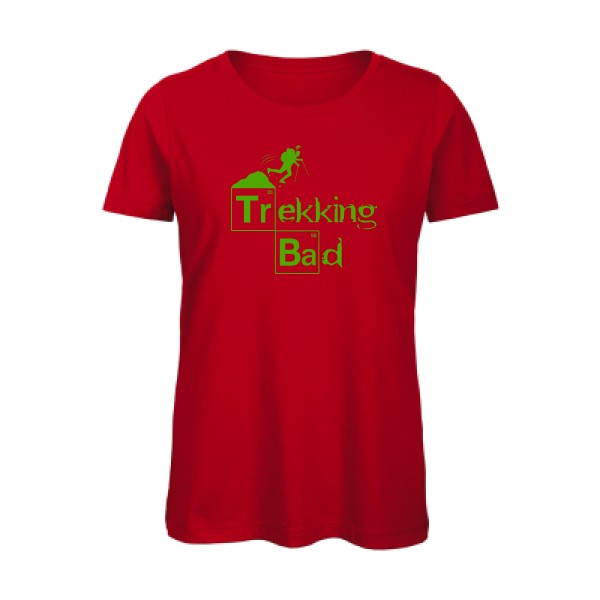 T shirt humour bio femme   femme bio|Trekking bad Vert pomme 