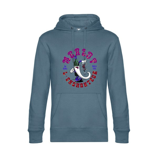 Merlot-l’enchanteur-- Sweat à capuche original nordic blue - RueDuTeeshirt