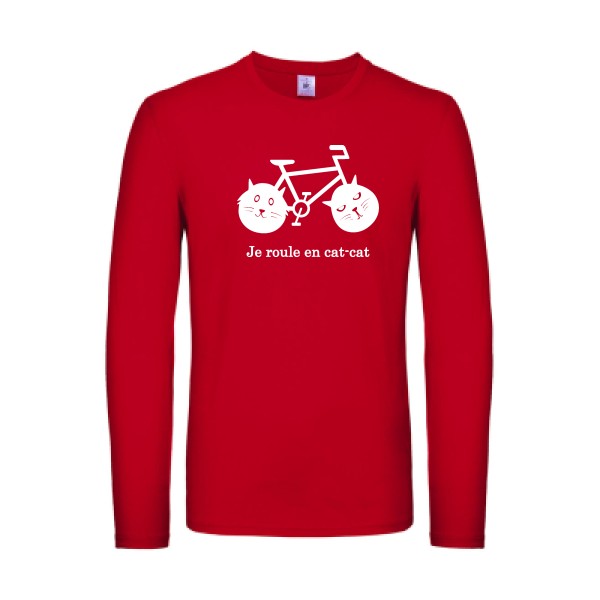 cat-cat bike Blanc B&C - E150 LSL T-shirt manches longues léger