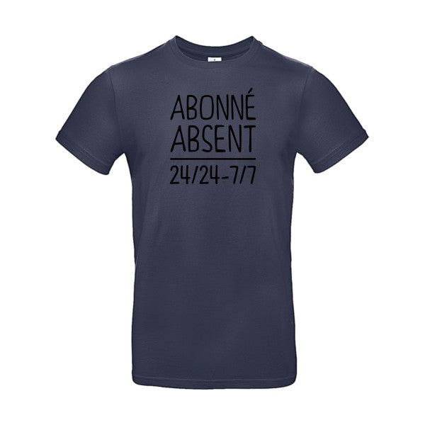 Abonné absentFlex noir - E190 T-shirt|Navy Blue||2XL