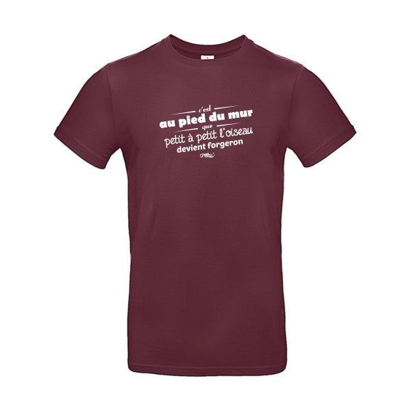 Proverbe à la conFlex Blanc - E190 T-shirt|Burgundy||2XL