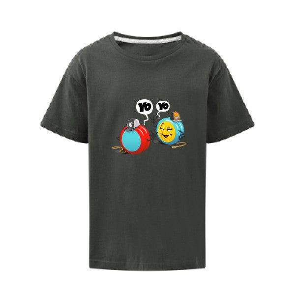 Yo Yo SG - Kids T-shirt enfant Charcoal Taille 152 (11-12/2XL)