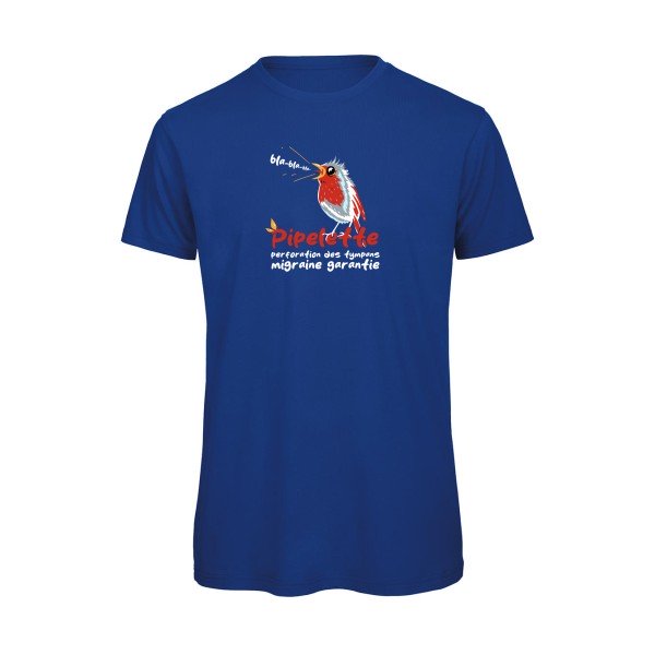 T-shirt humour original Pipelette T Shirt couleur Royal Blue