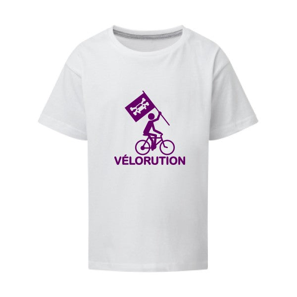 Vélorution Flex Violet SG - Kids T-shirt enfant White Taille 152 (11-12/2XL)