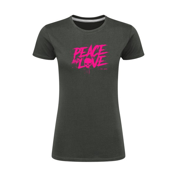 Peace or no peace  |Rose Fluo |T shirt original femme|SG