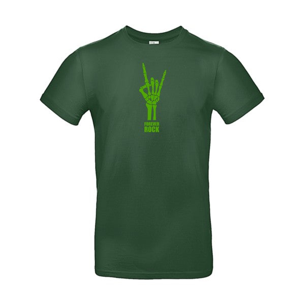 Forever Rock !!! Flex Vert pomme |E190 T-shirt|Bottle Green||2XL