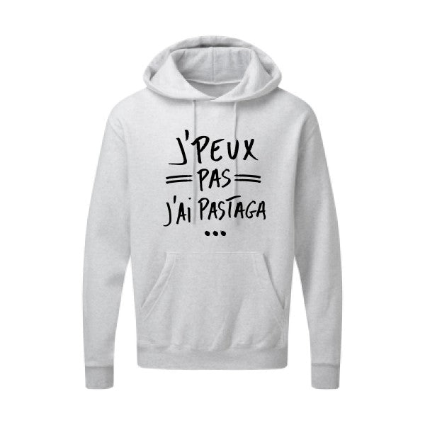 J'peux pas j'ai pastaga Noir |Sweat capuche imprimé homme