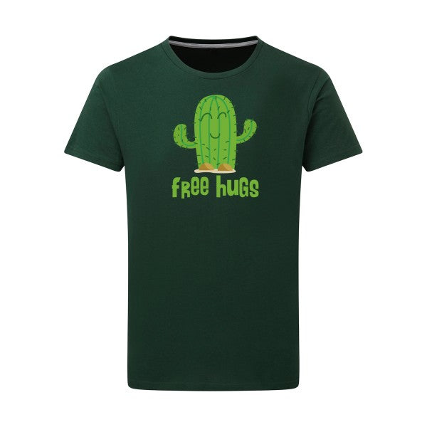 T-shirt homme FreeHugs - T-shirt amical pour ceux qui aiment les câlins Bottle Green L