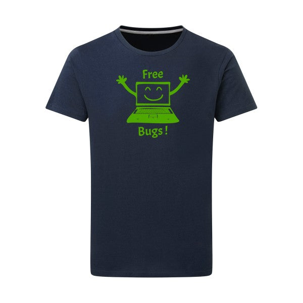 FREE BUGS ! - Flex Vert pomme Tshirt original Denim  XL