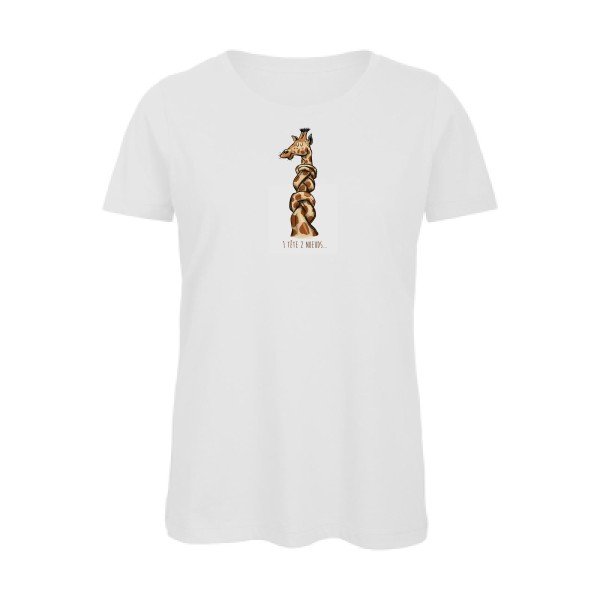 1-tete-2-noeuds- - t-shirt original femme White