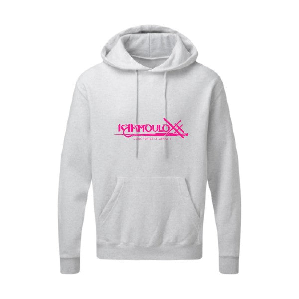 KAAMOULOXX |Sweat capuche imprimé|Rose Fluo