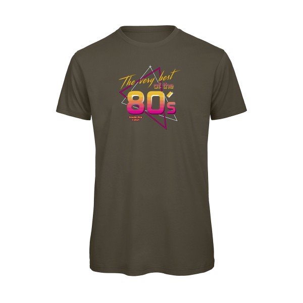 T-shirt humour original Annee 80S T Shirt couleur Khaki Green