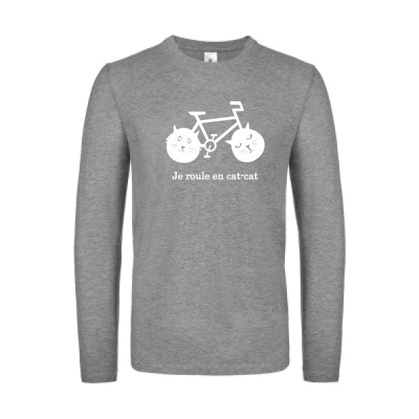 cat-cat bike Blanc B&C - E150 LSL T-shirt manches longues léger