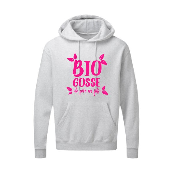 BIO GOSSE  Rose Fluo SG - Hooded Sweatshirt Sweat capuche