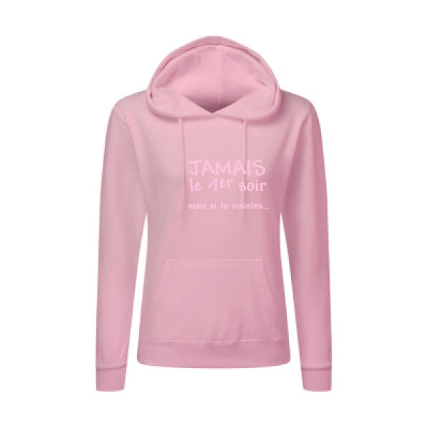 JAMAIS... Rose |Sweat original à capuche Femme