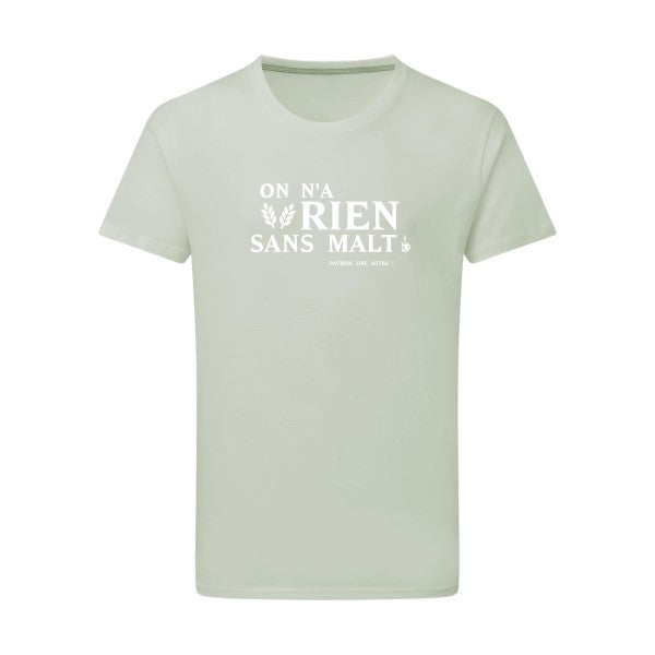 On n'a rien sans malt - Flex Blanc Tshirt original Pastel Macchiato  2XL