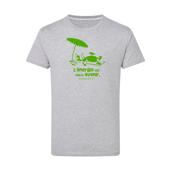 l'énergie est notre avenir vert pomme -Flex vert pomme sur T-shirt SG  Light Oxford  5XL