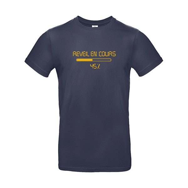 réveil en cours... loading...Flex jaune or - E190 T-shirt|Navy Blue||2XL