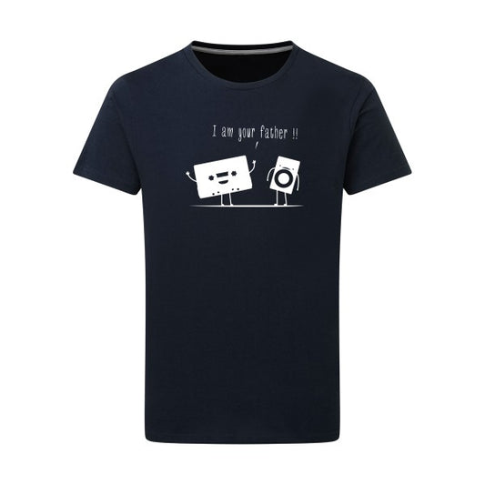 I m your father Blanc -Flex Blanc sur T-shirt SG  Navy  5XL