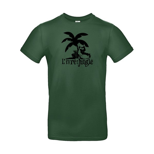 L'ivre de la jungleFlex noir - E190 T-shirt|Bottle Green||2XL