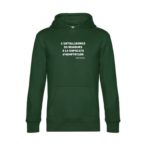 intelligence-ai- sweat shirt original Bottle Green flex Blanc impression Face