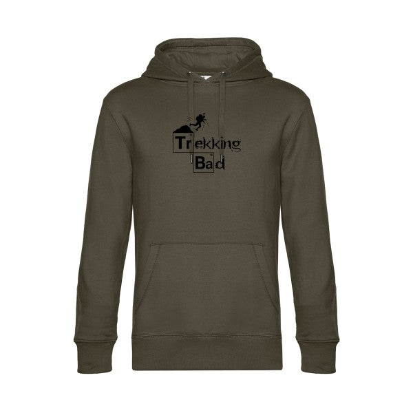 Trekking-bad sweat shirt original Khaki flex Noir impression Face