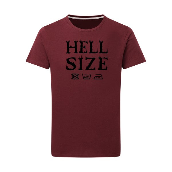 HELL SIZE ! - Flex noir Tshirt original Burgundy  2XL