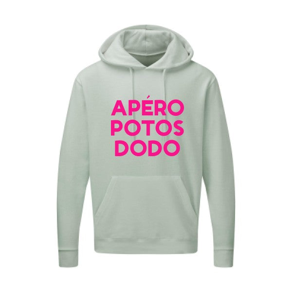 Apéro Potos Dodo  |Sweat  capuche humoristique Rose fluo 