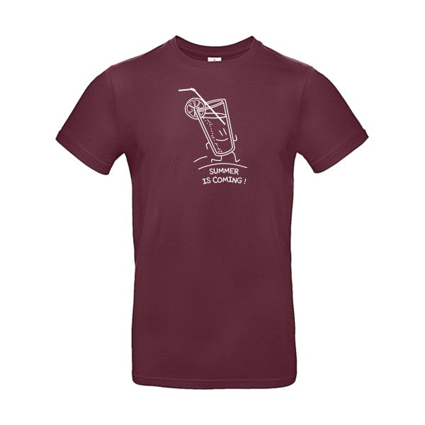 Summer is coming !Flex Blanc - E190 T-shirt|Burgundy||2XL