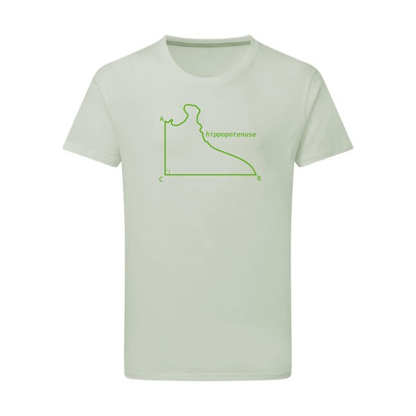 Hippopotenuse - Flex Vert pomme Tshirt original Pastel Macchiato  2XL