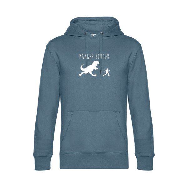 MANGER-BOUGER sweat shirt original nordic blue flex Blanc impression Face