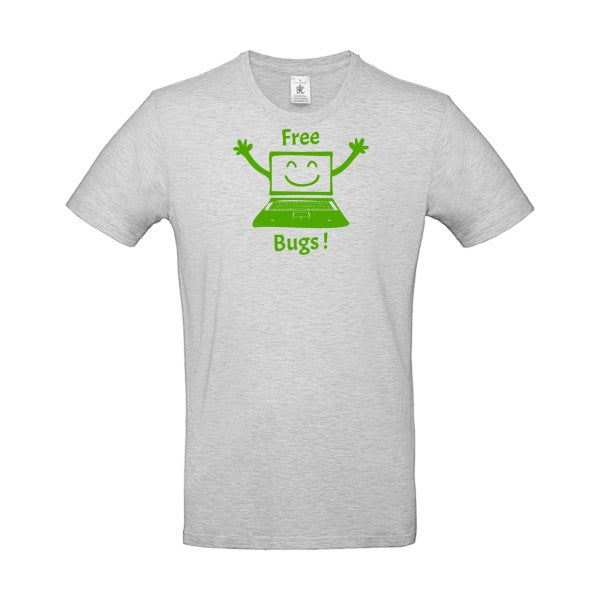 FREE BUGS ! flex Vert pomme B&C - E190 T-shirt|Ash||2XL