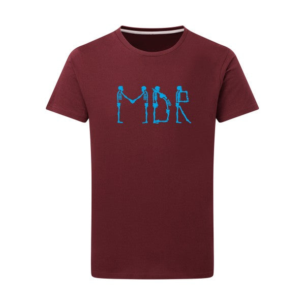 MDR - Flex bleu clair Tshirt original Burgundy  2XL