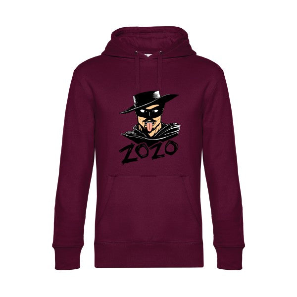Zozo-- Sweat à capuche original Burgundy - RueDuTeeshirt