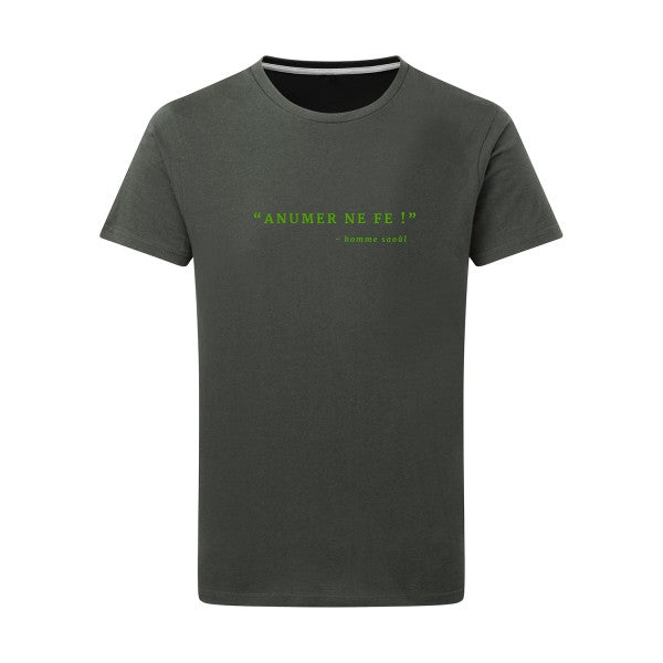 ANUMER NE FE! vert pomme -Flex vert pomme sur T-shirt SG  Charcoal  5XL