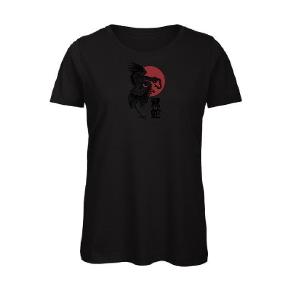 Le-heron-et-le-serpent-- - t-shirt original femme Black