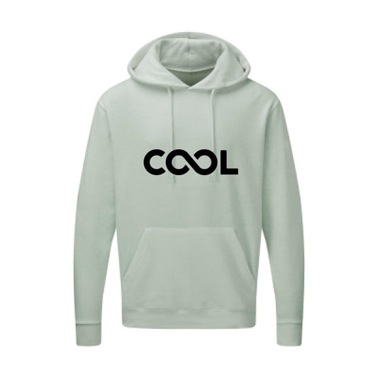 Infiniment cool Noir |Sweat capuche imprimé homme