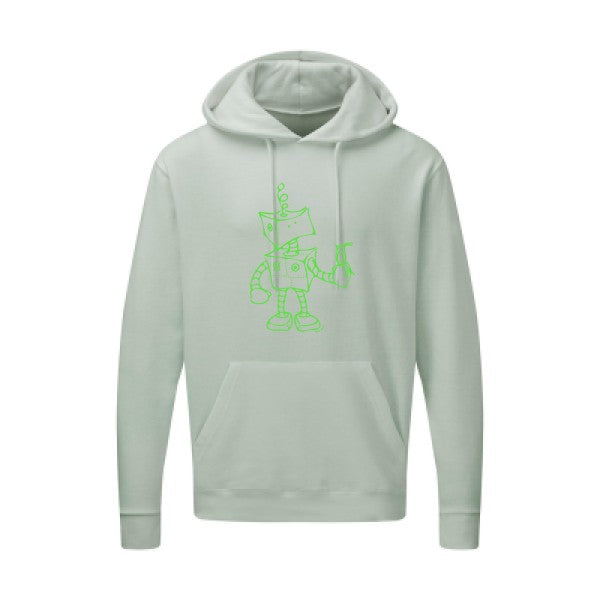 Robot & Bird Vert fluo SG - Hooded Sweatshirt Sweat capuche