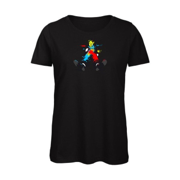 et-la-couleur-fut- - t-shirt original femme Black