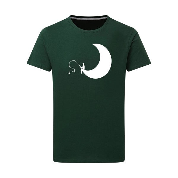 pêcheur d'étoiles -Flex Blanc sur T-shirt SG  Bottle Green  2XL