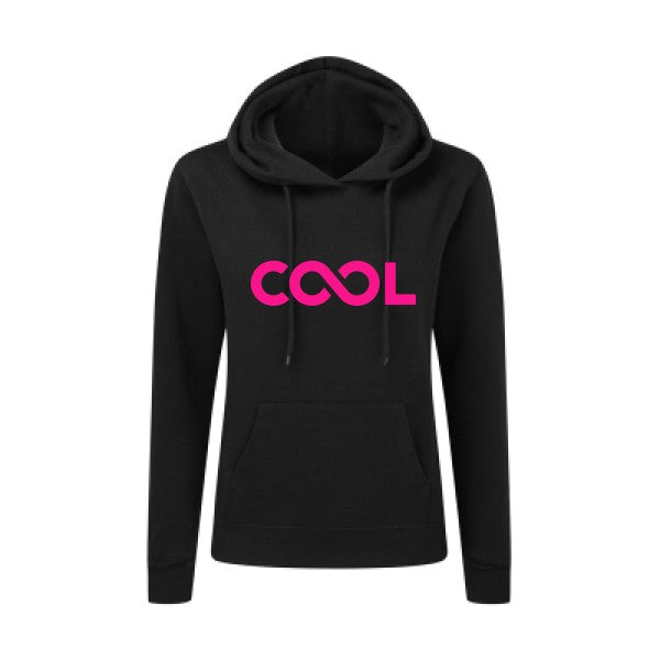 Infiniment cool Rose Fluo |Sweat original à capuche Femme