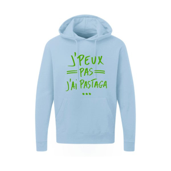 J'peux pas j'ai pastaga Vert pomme |Sweat capuche imprimé homme