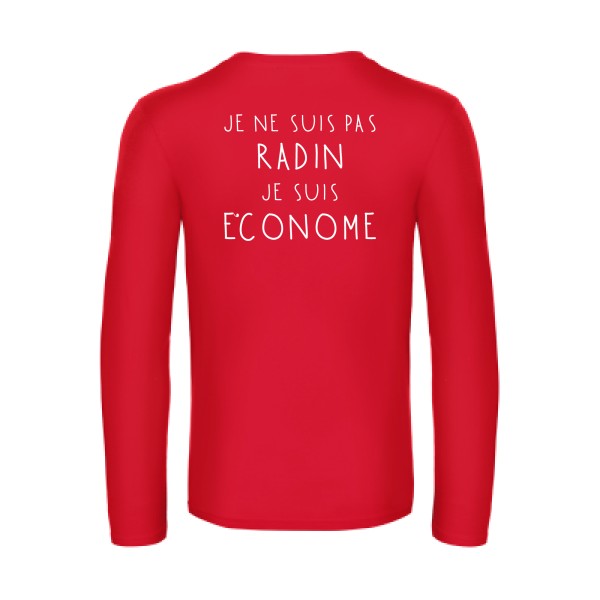 picsou - t shirt- manches- longues- original- humour- Red impression Dos