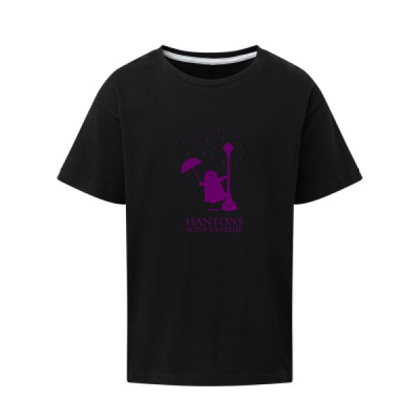 Hantons sous la pluie Flex Violet SG - Kids T-shirt enfant Dark Black Taille 152 (11-12/2XL)