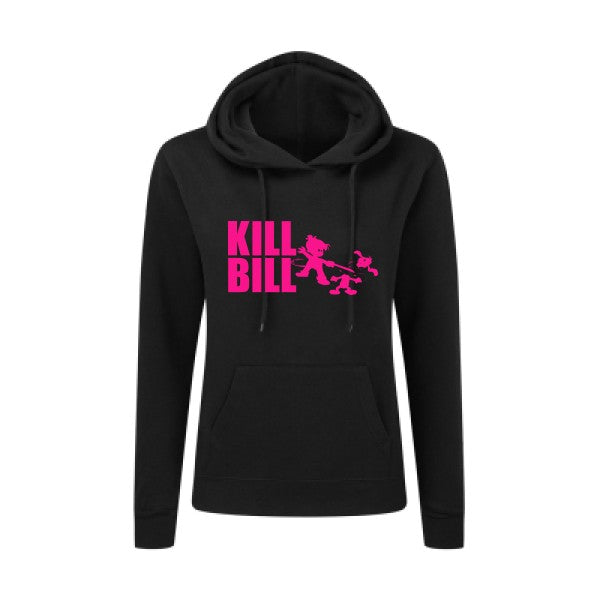 kill bill Rose Fluo |Sweat original à capuche Femme