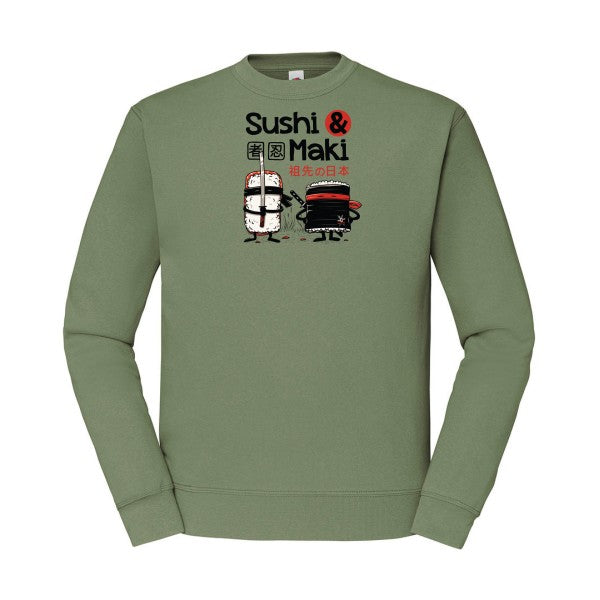 Sushi et Maki Fruit of the loom 280 g/m² Sweat shirt