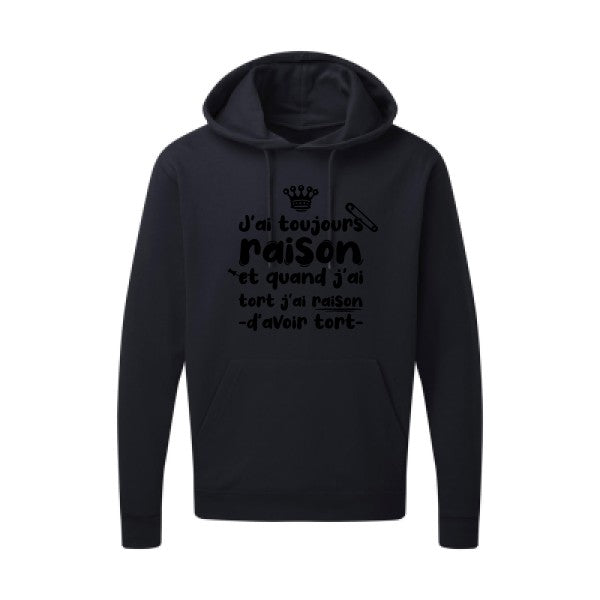 J'ai toujours raison Noir SG - Hooded Sweatshirt Sweat capuche